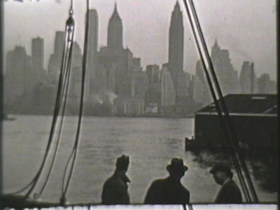 Ocean liner Angelina and Jones Beach, N.Y., 1938--Cyrus Pinkham--home movies. Reel 16