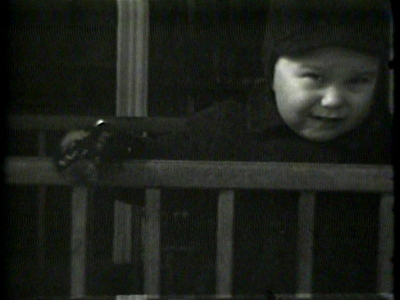 Dana Gregory, winter, circa 1940-1941--Gilbert Pond--home movies. Reel 12