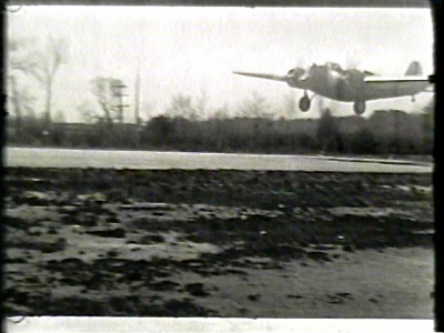 Airplane, baby, circa 1939-1942--Gilbert Pond--home movies. Reel 6