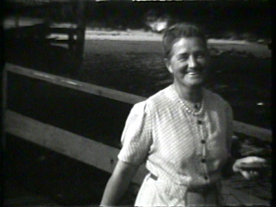 Baby Dana Gregory, circa 1940-1941--Gilbert Pond--home movies. Reel 4