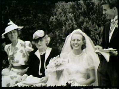 Clark-Macdonald wedding, 1939--Oscar R. Houston--home movies. Reel 22